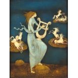 Félix VARLA (1903-1986) - Sappho - Huile sur toile signée en bas à gauche - 41 x [...]