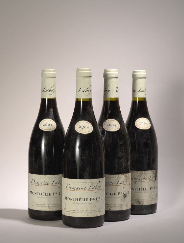 4 bouteilles Monthelie 1er cru 2004, Domaine Labry - - 4 bottles Monthelie 1er cru [...]