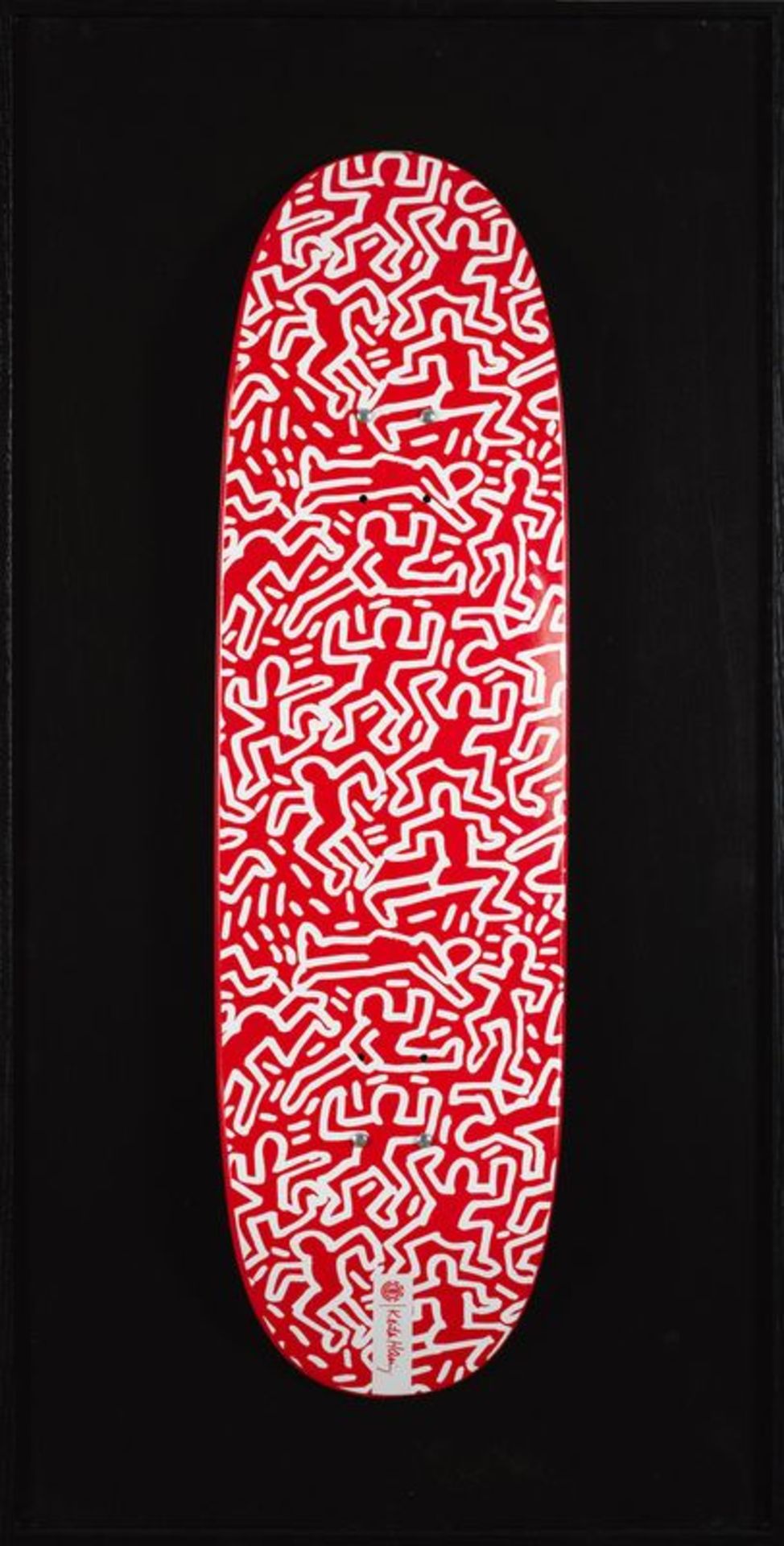 Keith HARING (1958-1990)- Sans titre, 1990 (fond rouge) - Impression sur skateboard - [...] - Bild 2 aus 2