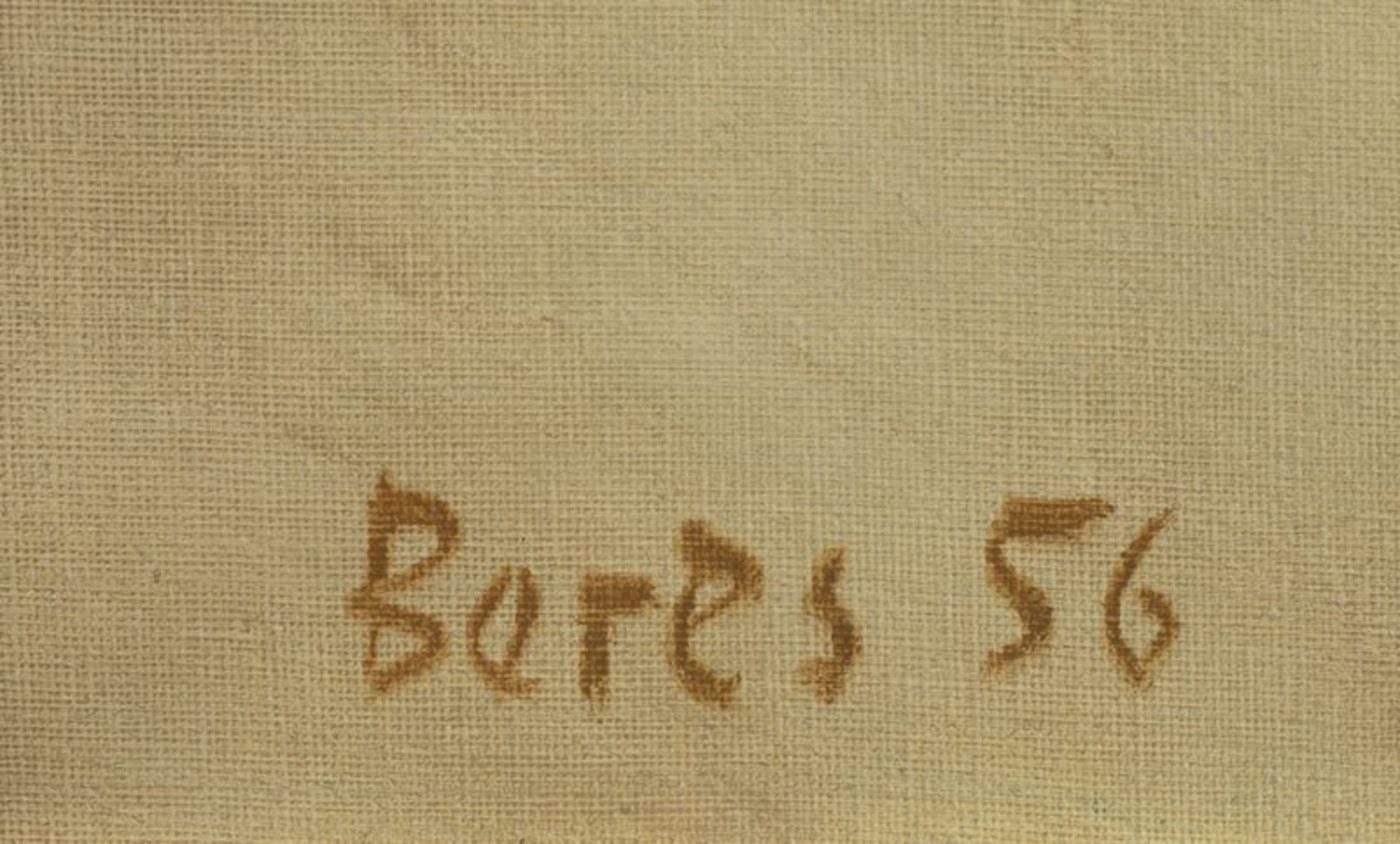 Francisco BORES (1898-1972 ) - Trois personnages - Huile sur toile signée et datée [...] - Bild 3 aus 3