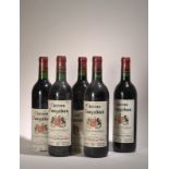 5 bouteilles Château Fonbagan 1993, Puisseguin Saint Emilion - 2 étiquettes [...]