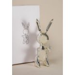 Jeff KOONS - D'après - Silver Rabbit, 1991 - Sculpture alliage de zinc - Numérotée [...]