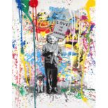 Mr Brainwash (1966) - Love is answer, Einstein , 2015 - technique mixte signée - [...]