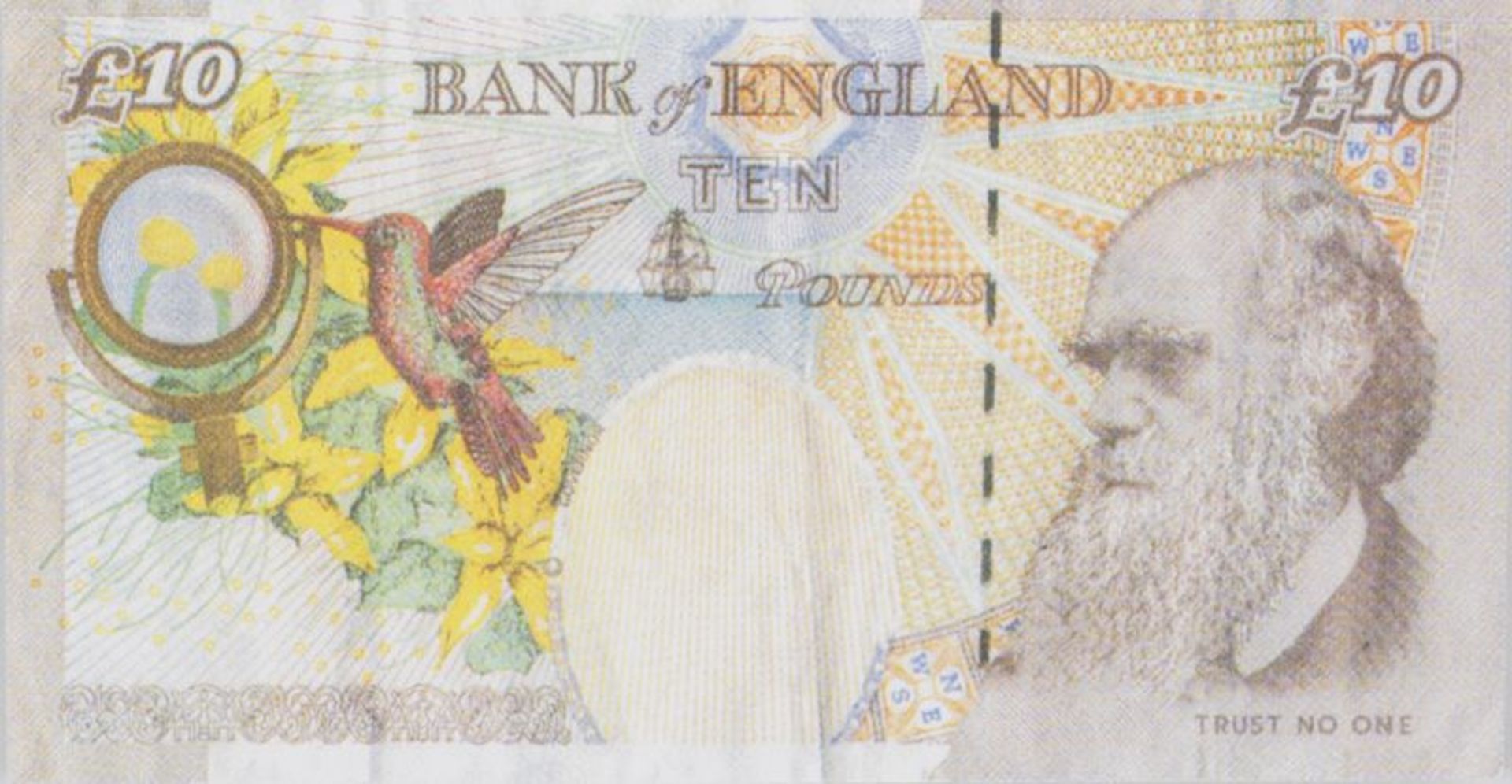 BANKSY (1974) - Difaced tanner £10, 2004 sous plexi - Offset lithographie sur papier [...] - Bild 2 aus 2