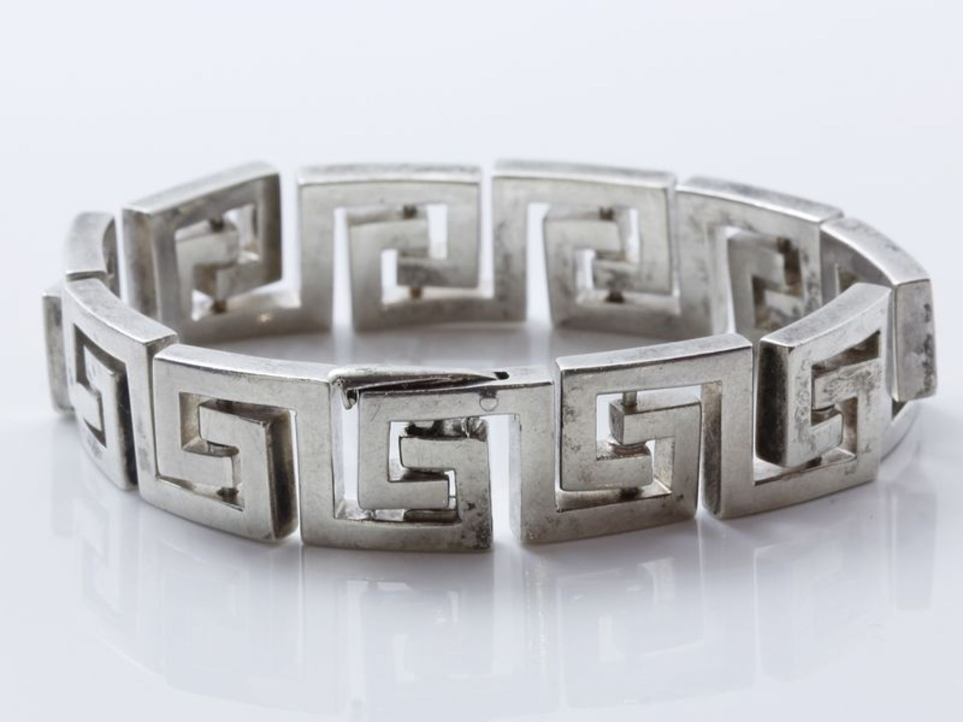 HERMÈS PARIS Bracelet articulé en argent 800 millièmes composé d'une suite de [...] - Bild 2 aus 4