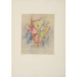 Otto WOLS (1913 - 1951) - Des voiles déchirées - Gravure en couleurs signée dans [...]