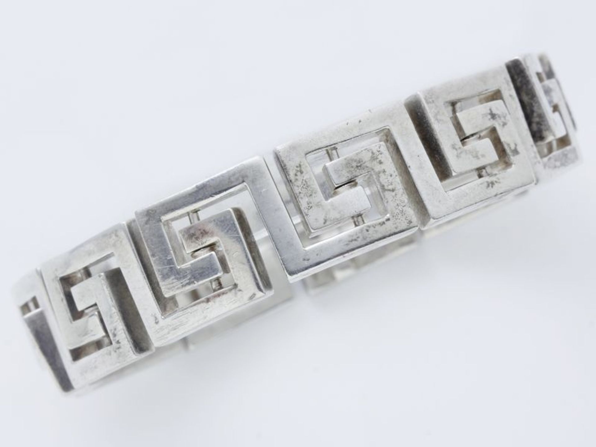 HERMÈS PARIS Bracelet articulé en argent 800 millièmes composé d'une suite de [...] - Bild 3 aus 4