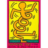 Keith HARING (1958-1990) - Montreux Jazz Festival - Affiche sérigraphique - 99 x 69 [...]