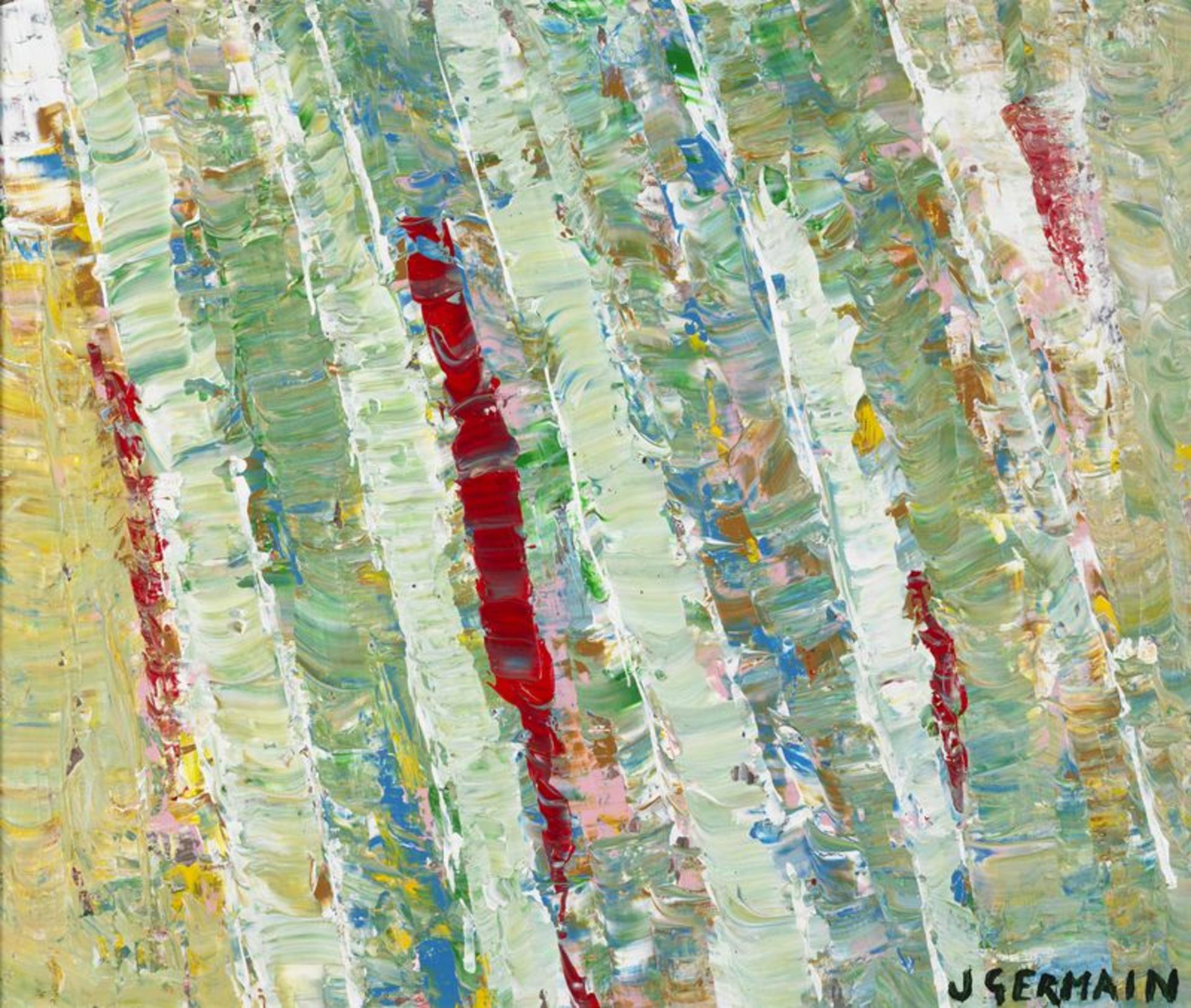 Jacques GERMAIN (1915- 2001) - Composition - huile sur toile signée en bas à droite [...]