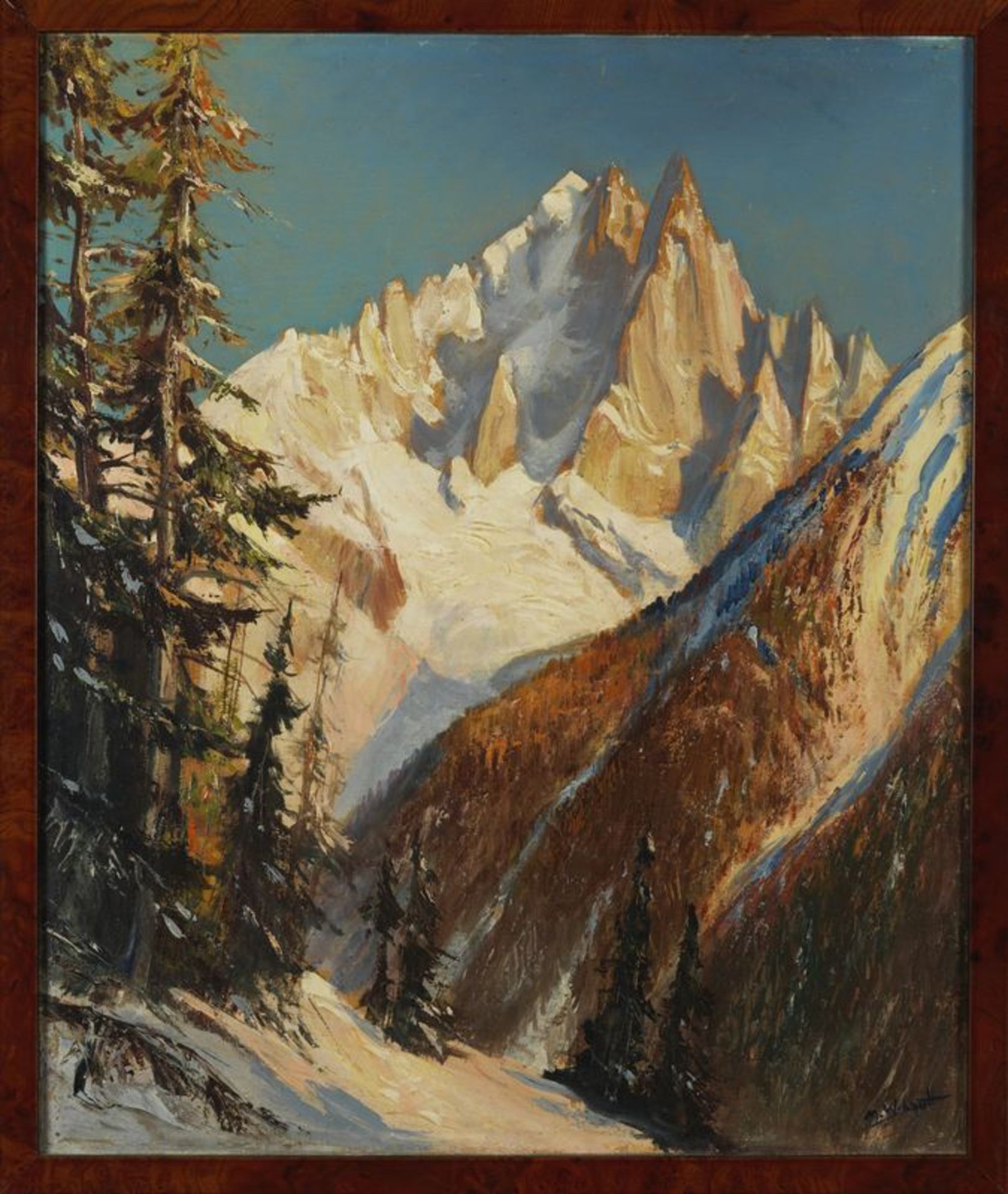 Marcel WIBAULT (1905-1988) - Paysage de neige - huile sur toile signée en bas à [...] - Bild 2 aus 4