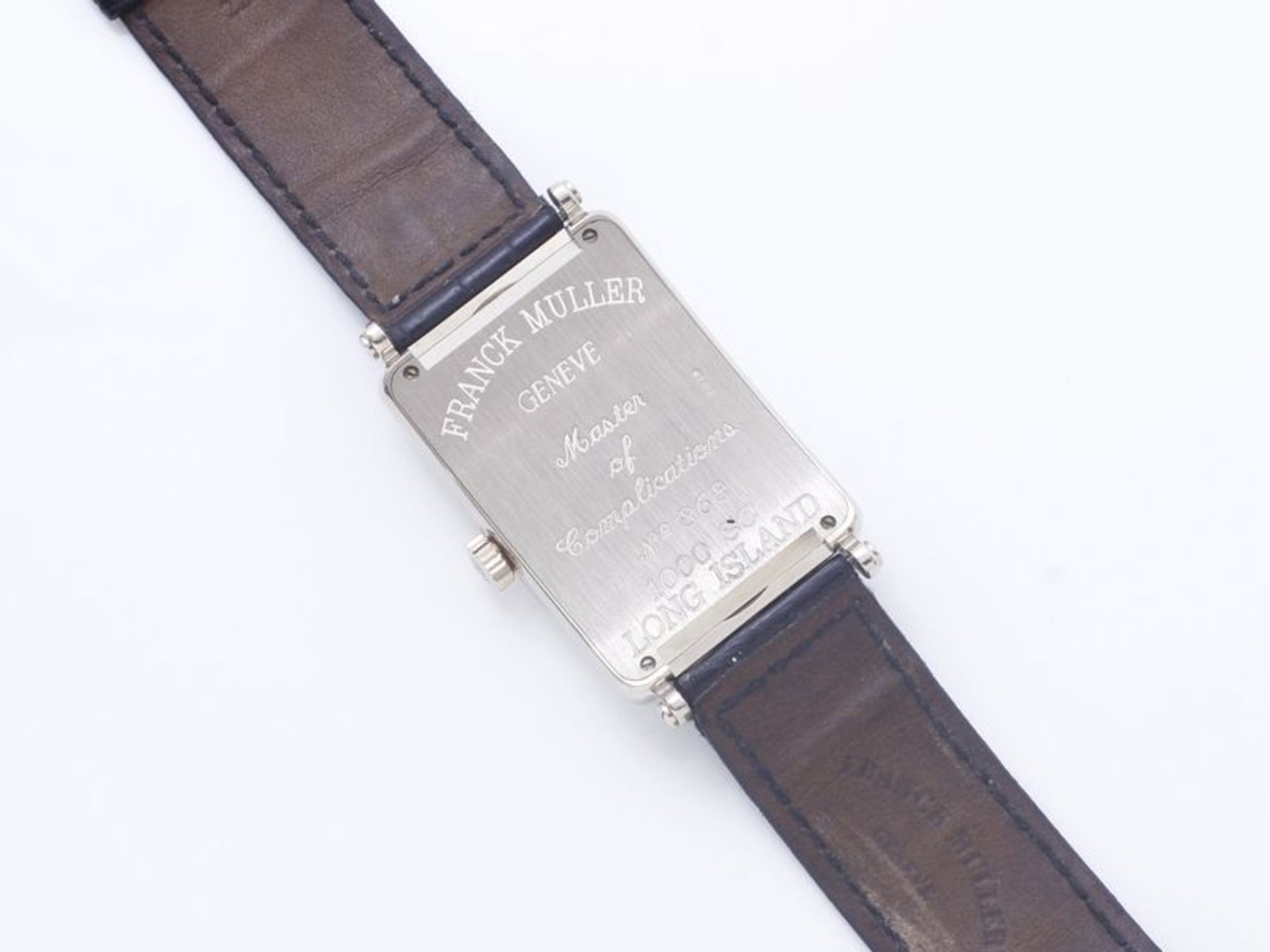 FRANCK MULLER ''LONG ISLAND N° 868'' Montre bracelet d'homme en or gris 750 [...] - Bild 4 aus 5