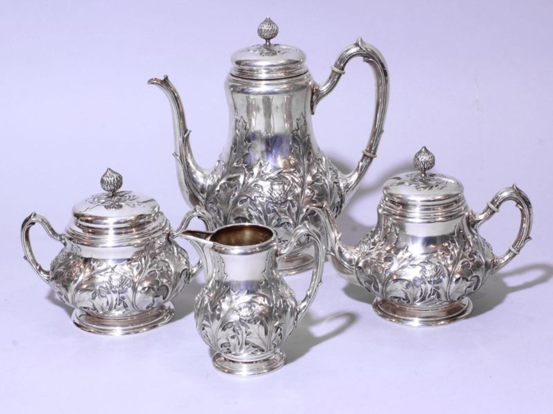 FABERGÉ Service à thé et à café en argent 84 zolotniks (875 millièmes) à [...] - Bild 2 aus 19