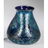 Vase "Cobalt Papillon"Loetz Wwe., Klostermühle, 1914 Kobaltblaues Glas mit eingeschmolzenen