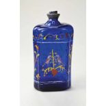 Kobaltblaue Branntweinflasche mit LebensbaummotivSüdschwarzwald oder Schweiz, 1729 Rückseitig
