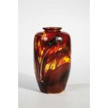 Bedeutende Vase mit OrchideeChristian Frères & Fils, Meisenthal, 1898 - 1907 Farbloses Glas,