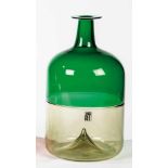 Vase aus der Serie "Bolle"Tapio Wirkkala (Entwurf), Venini, Murano, um 1966 - 1968 Grünes und