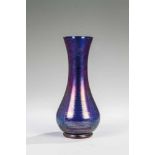 Vase "Cobalt matt Iris I/116"Loetz Wwe., Klostermühle, um 1900 Kobaltblaues Glas. Umlaufender