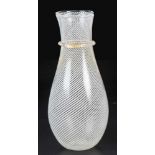 Vase "mezza filigrana"Dino Martens (Entwurf), Aureliano Toso, Murano, 1956 Farbloses Glas mit