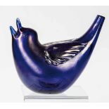 Stilisierte VogelplastikTyra Lundgren (Entwurf), Venini, Murano, 1937 Blaues Glas, teils