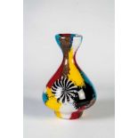 Vase "Oriente"Murano - in der Art von Dino Martens Farbloses Glas mit 'zanfirico'- Glasstäben,