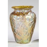 Kleine Vase "Diaspora"Loetz Wwe., Klostermühle, um 1902 Farbloses, kugeloptisch geblasenes Glas