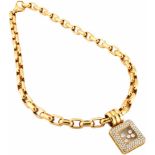 Happy Diamonds Square Brillant-CollierChopard Kostbares Collier in Hersteller - typisch hochwertiger