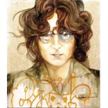 EZO: "JOHN LENNON"Amerika, geboren 1963 Emailsprühfarbe, Öl- und Acrylfarbe mit Envirotex Harz,