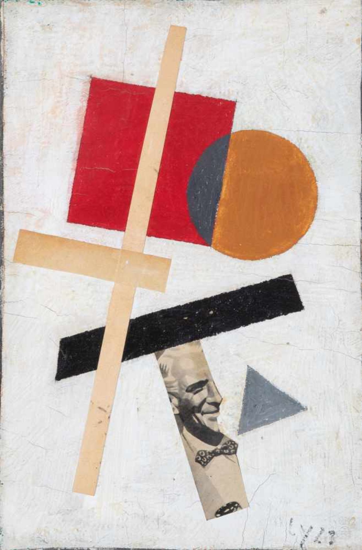 Suprematist (Russia, 1st half of the 20th century). Suprematistic collage. Mixed media