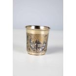 A silver and niello beaker. Russia, Jaroslavl, Alexej F. Kolotochin, 1842-1876. Body withnielloed