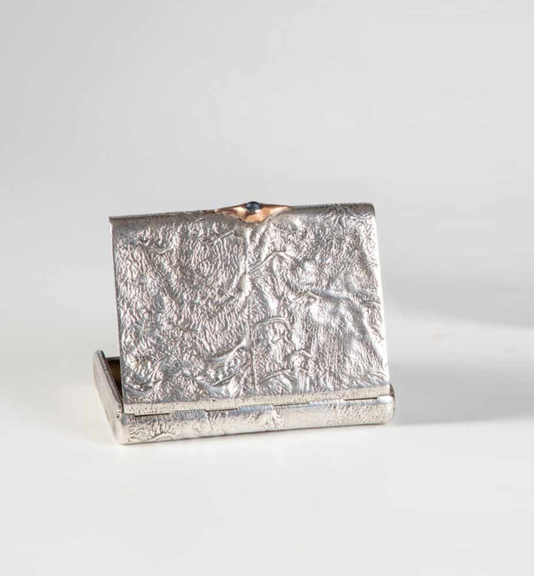 A silver samorodok cigarette case. Russia, St. Petersburg, Grigory Pantratiev (1874-1908),1908.