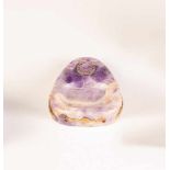 An amethyst diamond-mounted desk bell set with diamonds. 2nd half of the 20th century.Border with