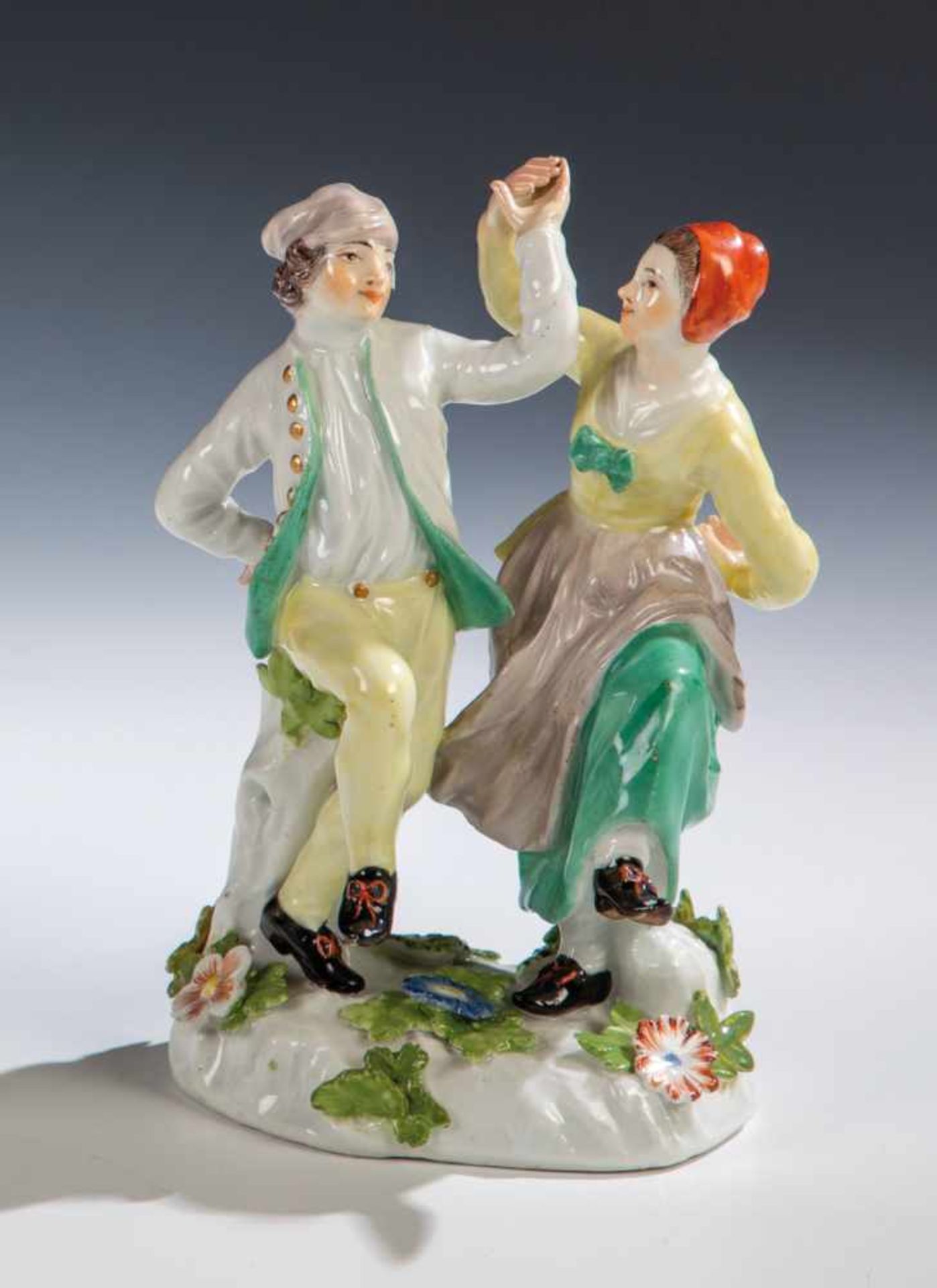 Tanzendes holländisches BauernpaarMeissen, um 1742 - nach einem Modell von Johann Friedrich Eberlein