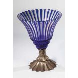 Vase mit Silberfußwohl Edelglaswerke A. G. Stockerau; Silbermontierung: Hermann Behrnd, Dresden,