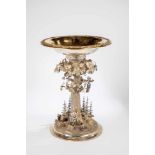 A dated silver partial-gilt centerpiece as present for the royal house of Hannover.Germany, Celle,