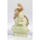 Jade Buddha. China, 20th century. Buddha sitting on lotus throne. H .: 17 cm.Jade BuddhaChina, 20.