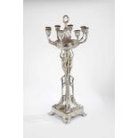 A large eight-light art nouveau candelabra. Warsaw, metalworks ''Norblin, brother Buch & T.Werner'',