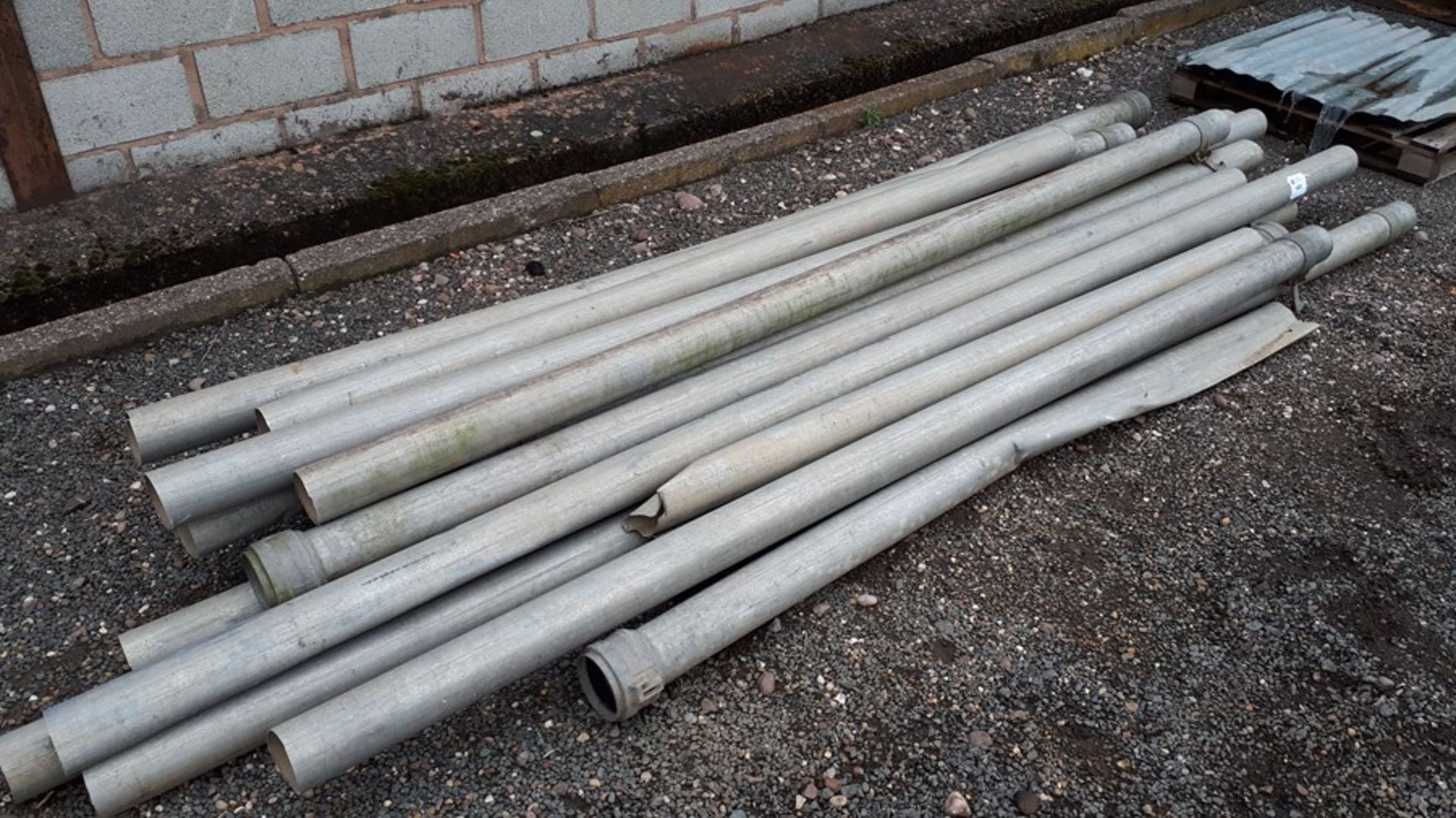 Qty Aluminium Irrigation Pipes (Scrap)