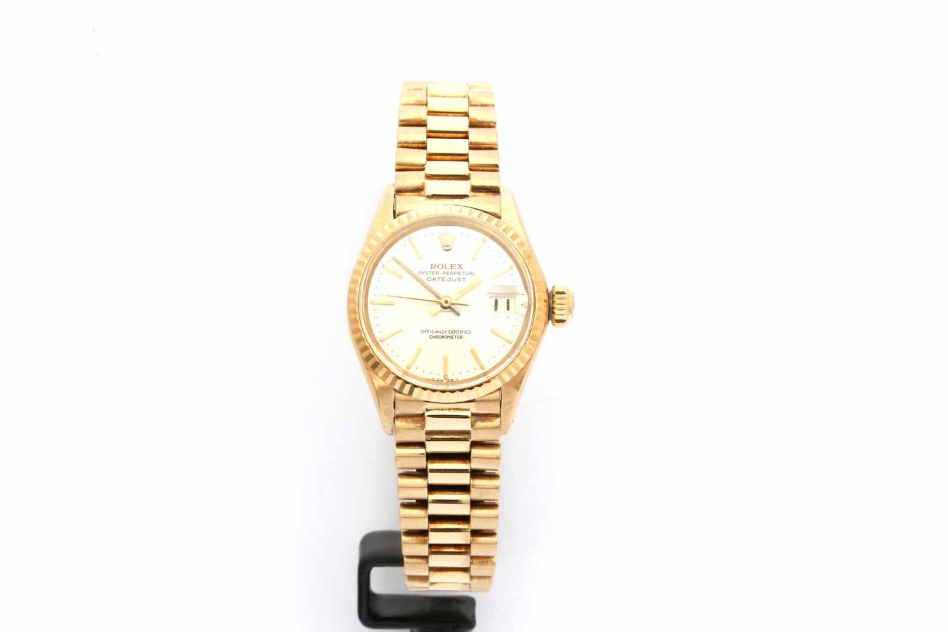 Rolex Lady Datejust 18K Gold, Referenz: 6517, Jahrgang 1961, Plexiglas, Datumsanzeige, Durchmesser - Bild 4 aus 6
