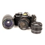 A Yashica FX-3 SLR Camera,