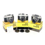 Three Ihagee EXA Cameras,