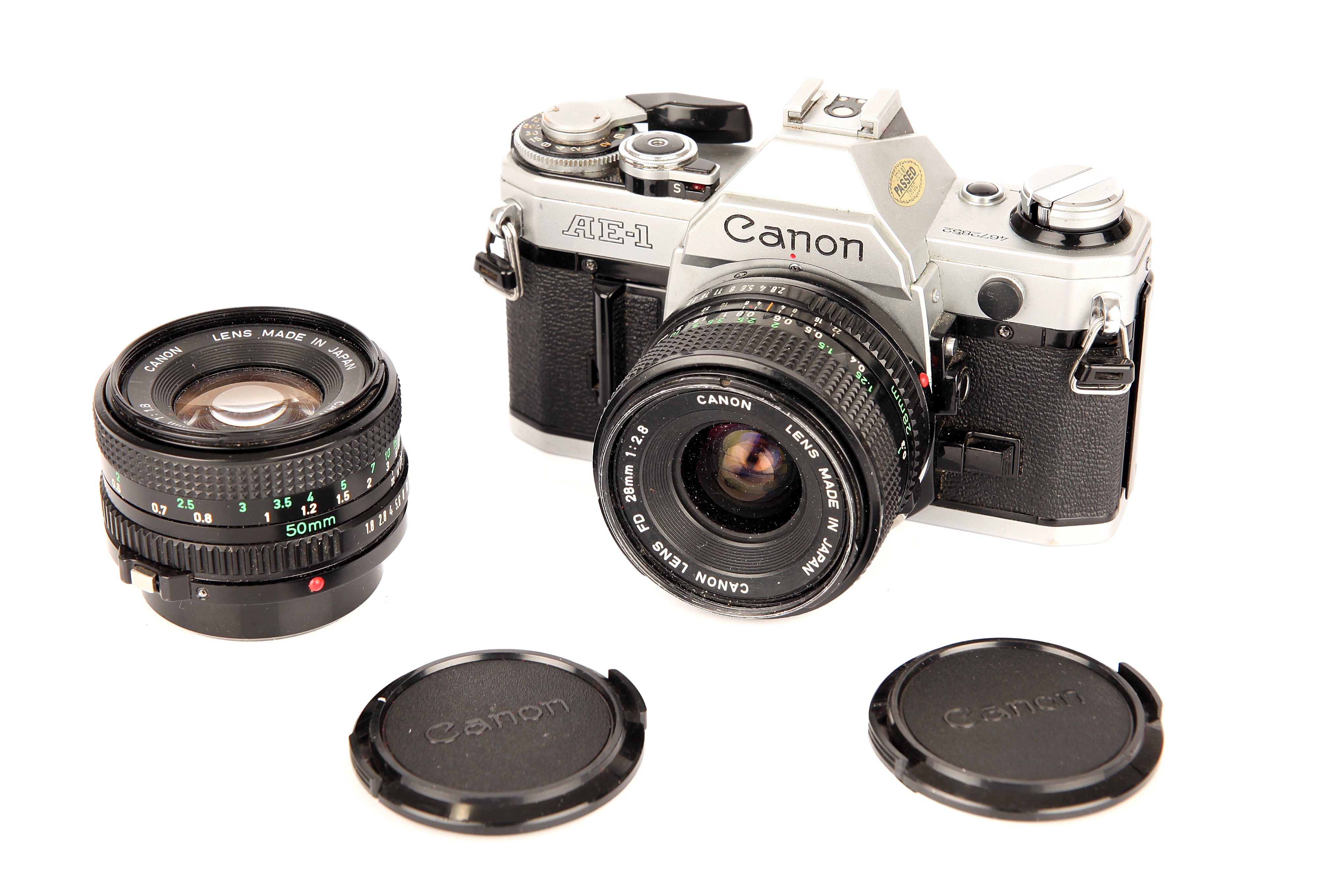 A Canon AE-1 SLR Camera,