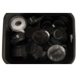 A Quantity of Various Lens Caps & Hoods,