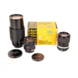 Four Nikon Mount Lenses,