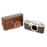 A Leica IIIf Red Dial Rangefinder Body,