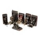 A Good Selection of Various Folding Cameras,