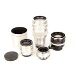 Four Inagee Exakta Mount Lenses,