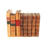 A Collection of Leather Bound French Engineering Books,