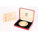 A Large Royal Mints Silver Medal 800 Years of Mayoralty 1989,