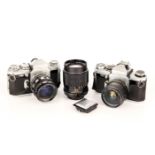 Two Wirgin Edixa SLR Cameras,