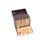 A Collection of Belgian Microscope Slides in a Faux Leather Case,